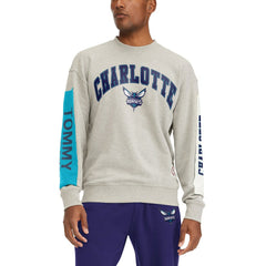 Charlotte Hornets Tommy Jeans James Patch Pullover Sweatshirt Gray