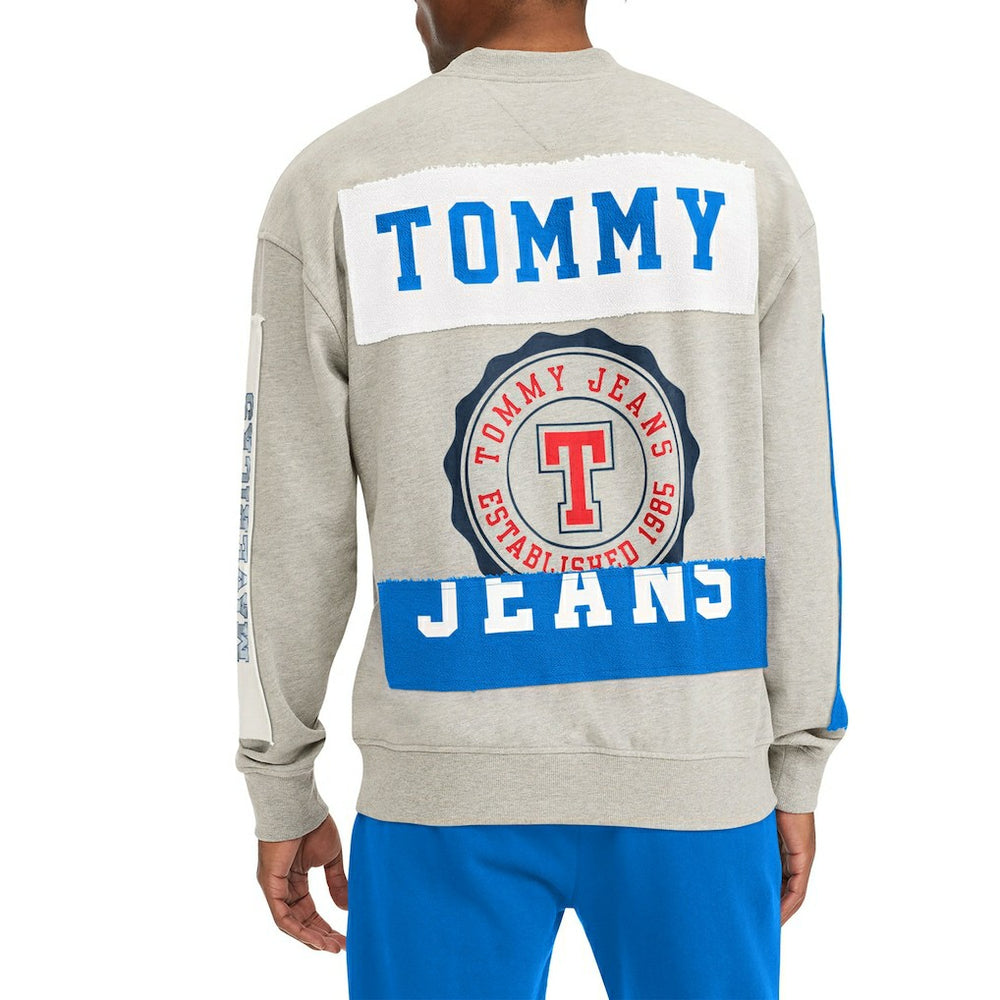 Dallas Mavericks Tommy Jeans James Patch Pullover Sweatshirt Gray