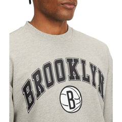Brooklyn Nets Tommy Jeans James Patch Pullover Sweatshirt Gray