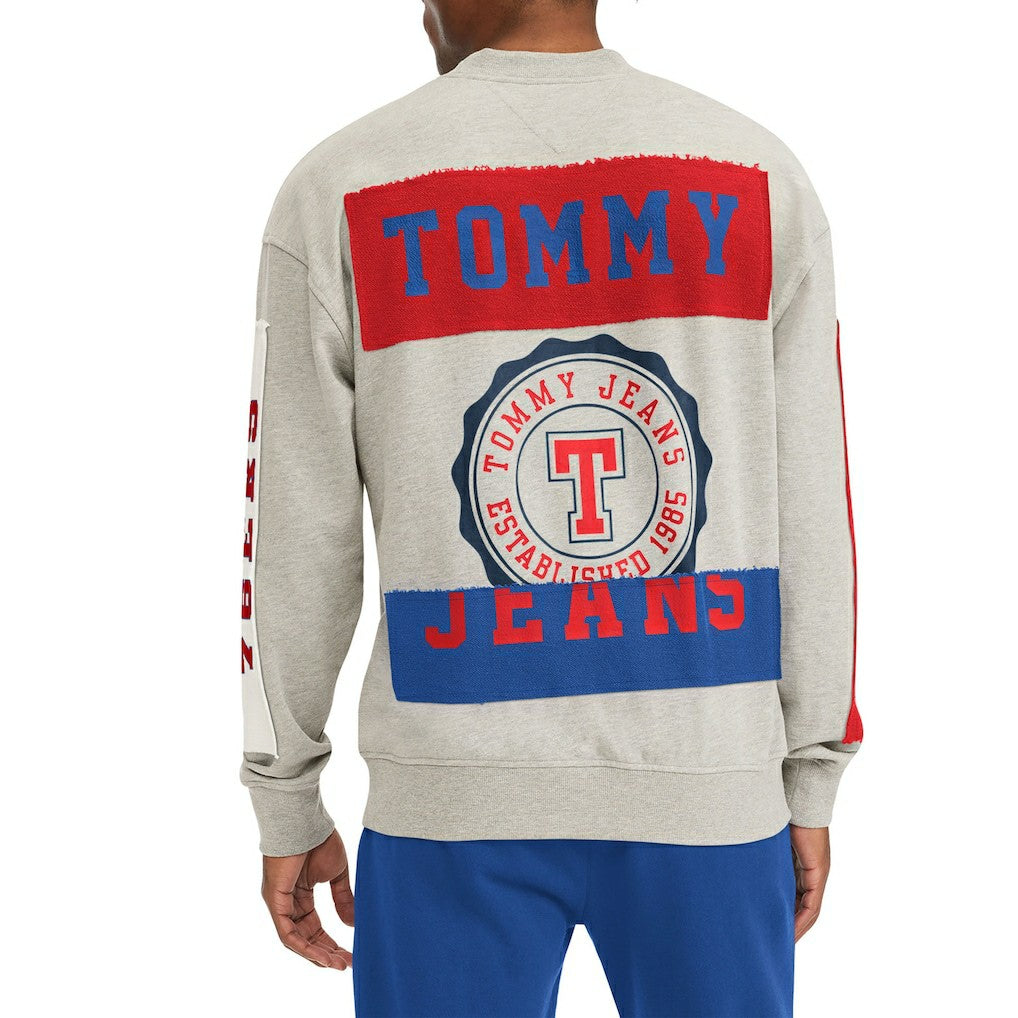 Philadelphia 76ers Tommy Jeans James Patch Pullover Sweatshirt Gray