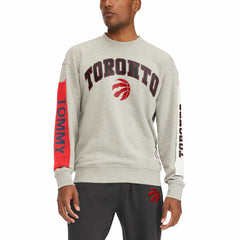 Toronto Raptors Tommy Jeans James Patch Pullover Sweatshirt Gray