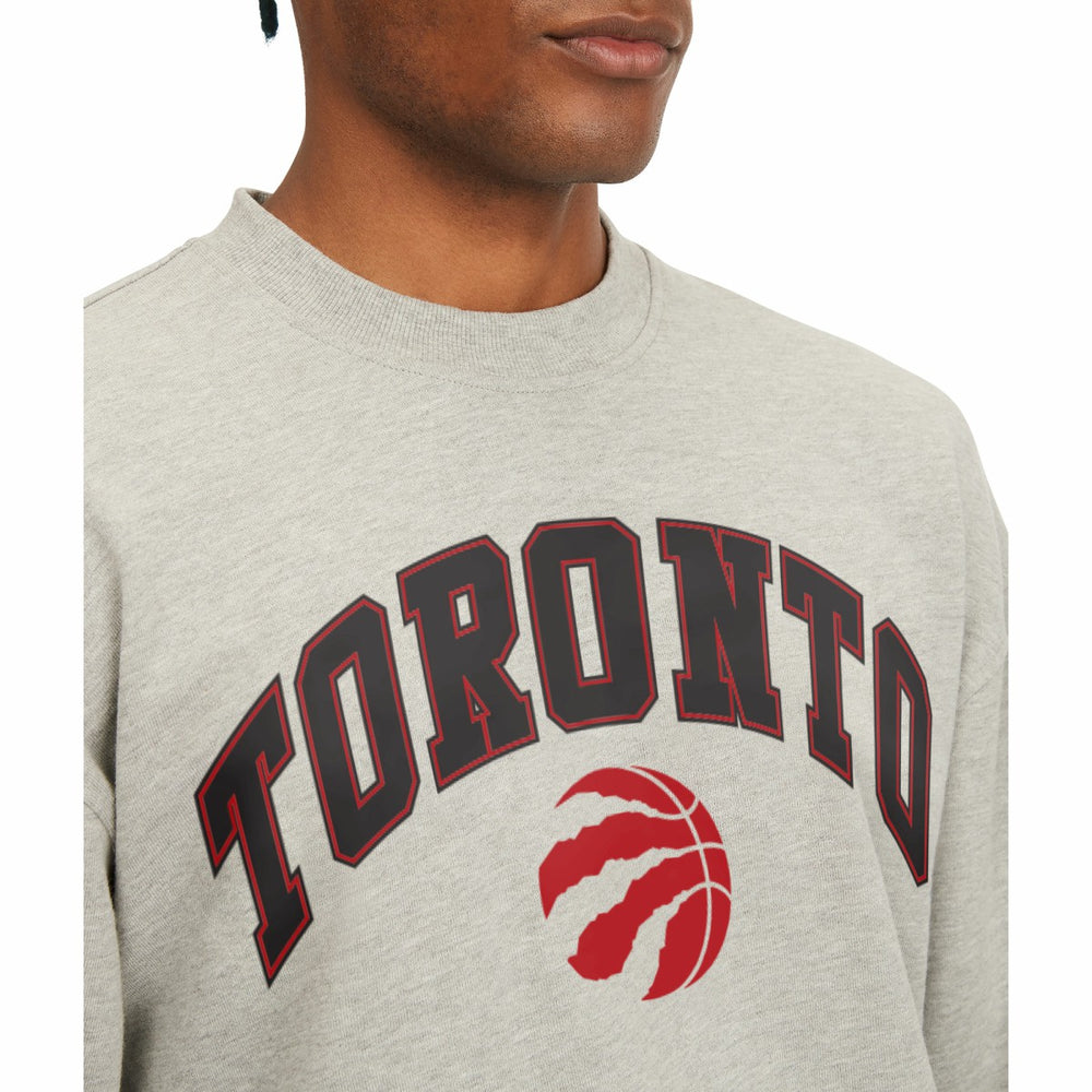 Toronto Raptors Tommy Jeans James Patch Pullover Sweatshirt Gray