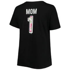 Chicago White Sox Women's Plus Size #1 Mom 2-Hit V-Neck T-Shirt - Black T-shirts