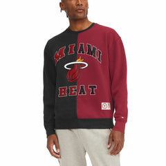 Miami Heat Tommy Jeans Keith Split Pullover Sweatshirt Black/Red