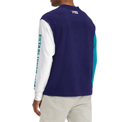 Charlotte Hornets Tommy Jeans Richie Color Block Long Sleeve T-Shirt Purple