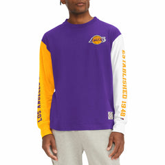 Los Angeles Lakers Tommy Jeans Richie Color Block Long Sleeve T-Shirt Purple