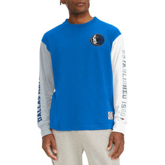 Dallas Mavericks Tommy Jeans Richie Color Block Long Sleeve T-Shirt Royal