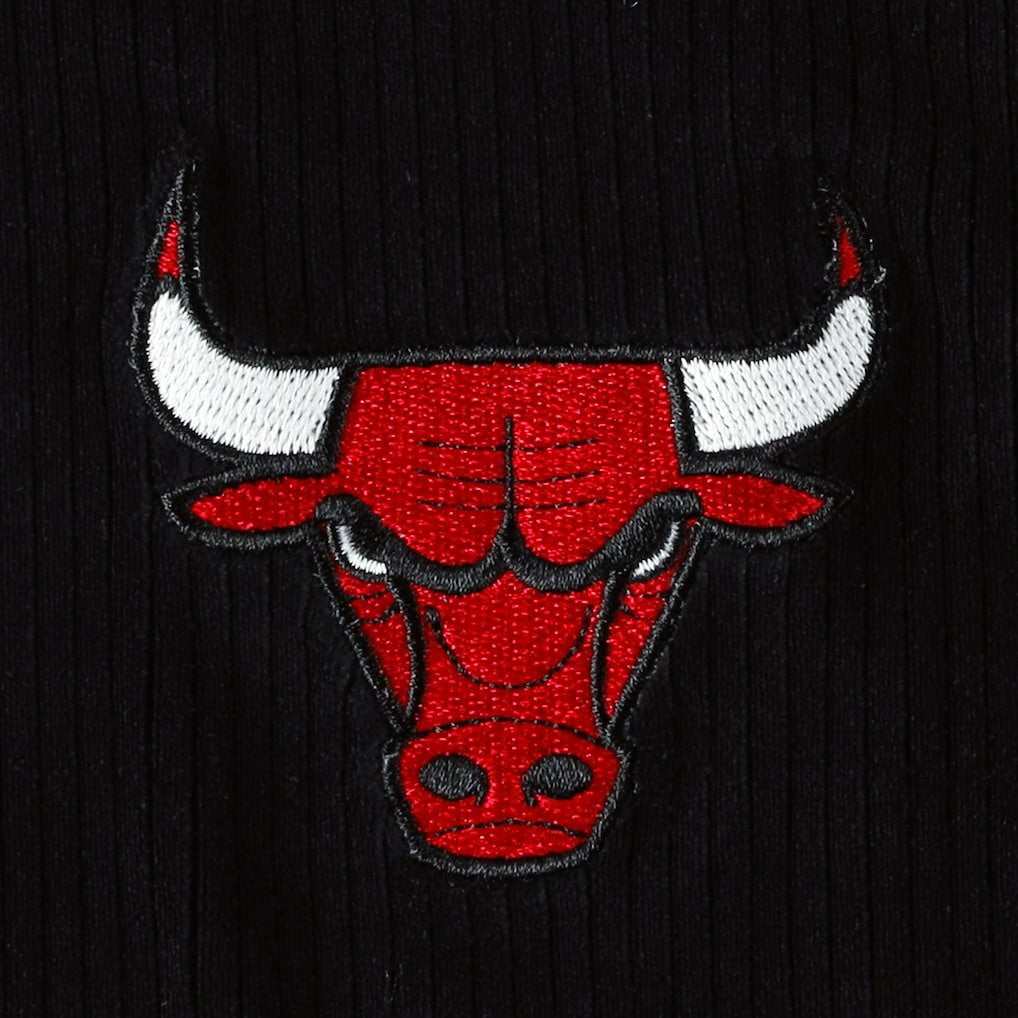 Chicago Bulls Touch Women's End Line Velour Pullover Hoodie Black