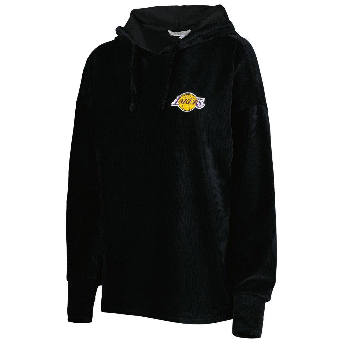Los Angeles Lakers Touch Women's End Line Velour Pullover Hoodie Black