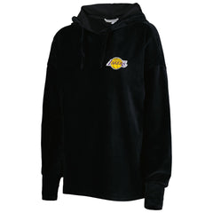 Los Angeles Lakers Touch Women's End Line Velour Pullover Hoodie Black