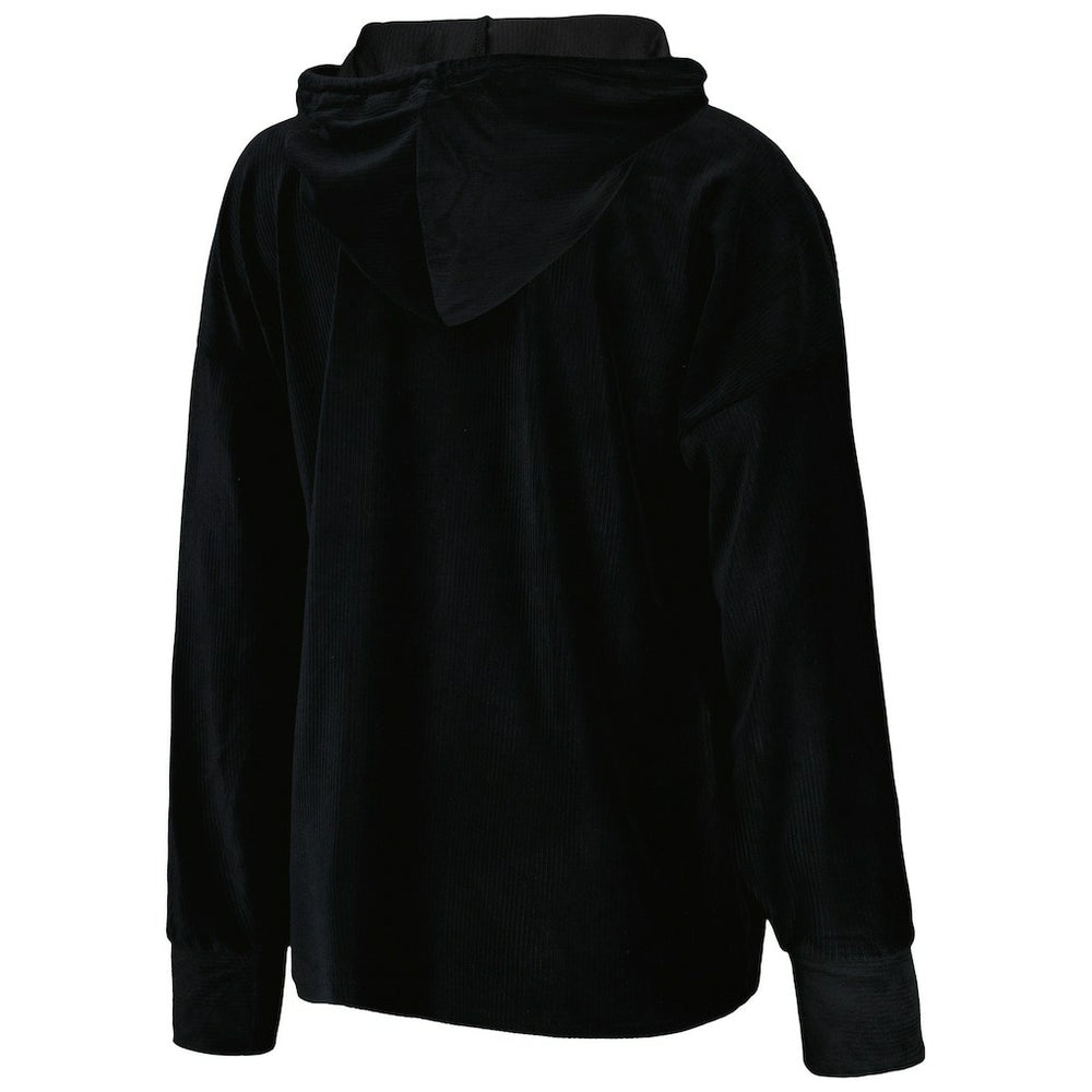 Philadelphia 76ers Touch Women's End Line Velour Pullover Hoodie Black