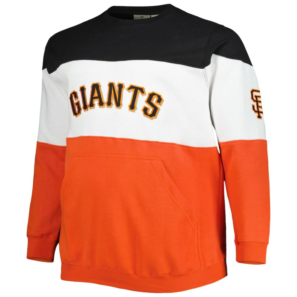 San Francisco Giants Big & Tall Pullover Sweatshirt - Black/Orange Pullover