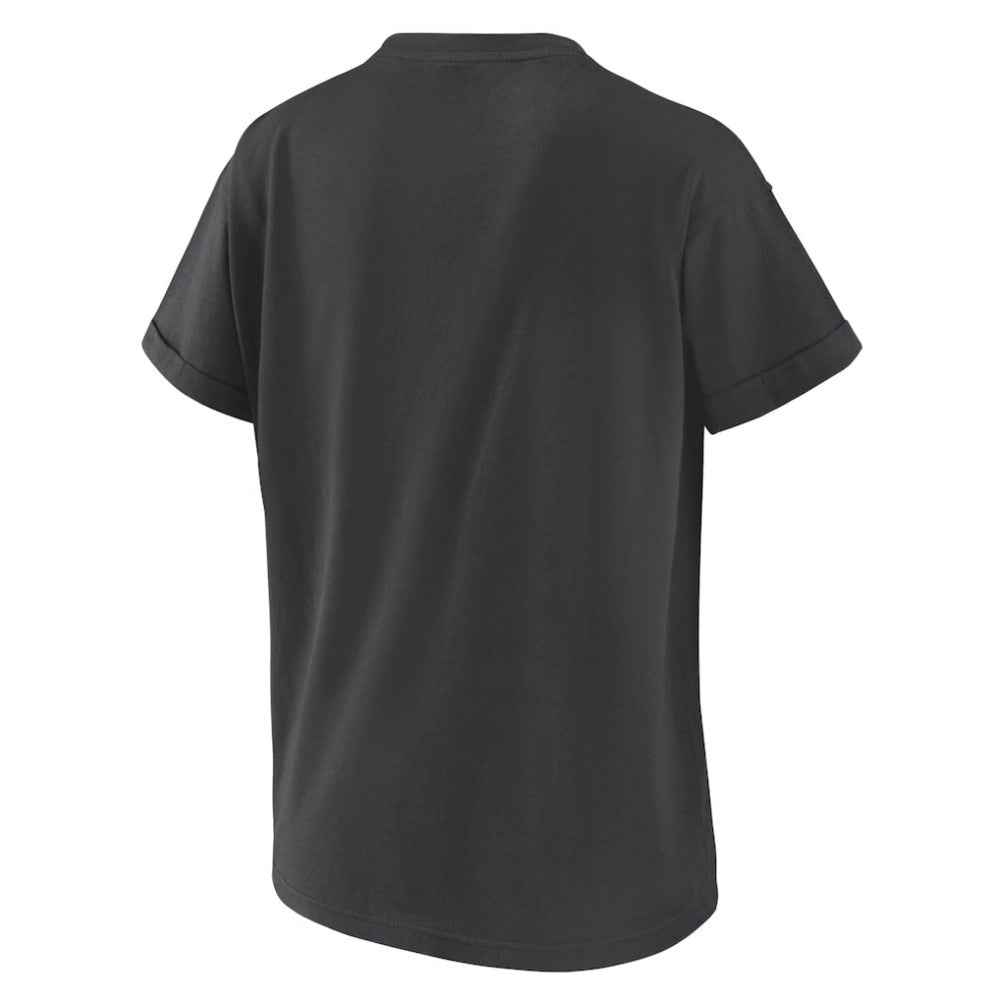 Chicago White Sox WEAR by Erin Andrews Women's Oversized Boyfriend T-Shirt - Charcoal T-shirts