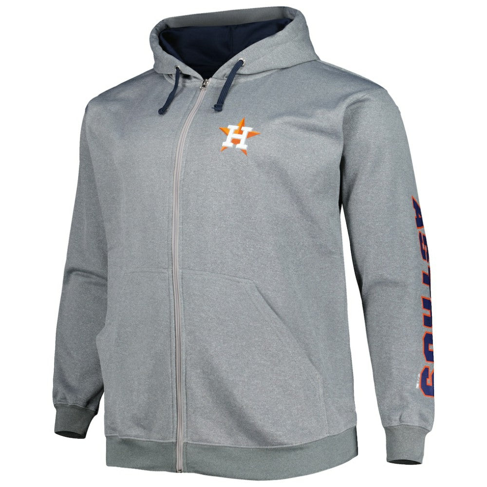 Houston Astros Profile Big & Tall Pullover Hoodie - Ash Hoodies