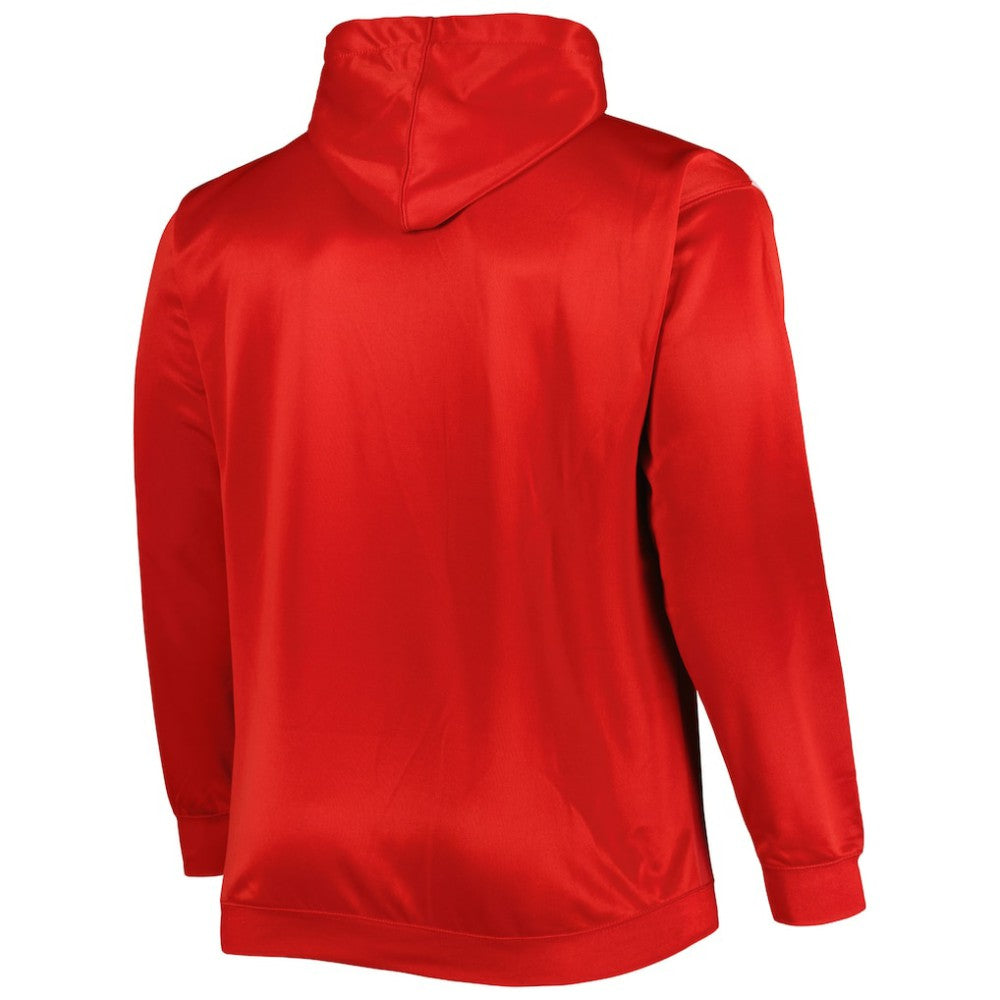 Cincinnati Reds Fade Sublimated Fleece Pullover Hoodie - Red Hoodies