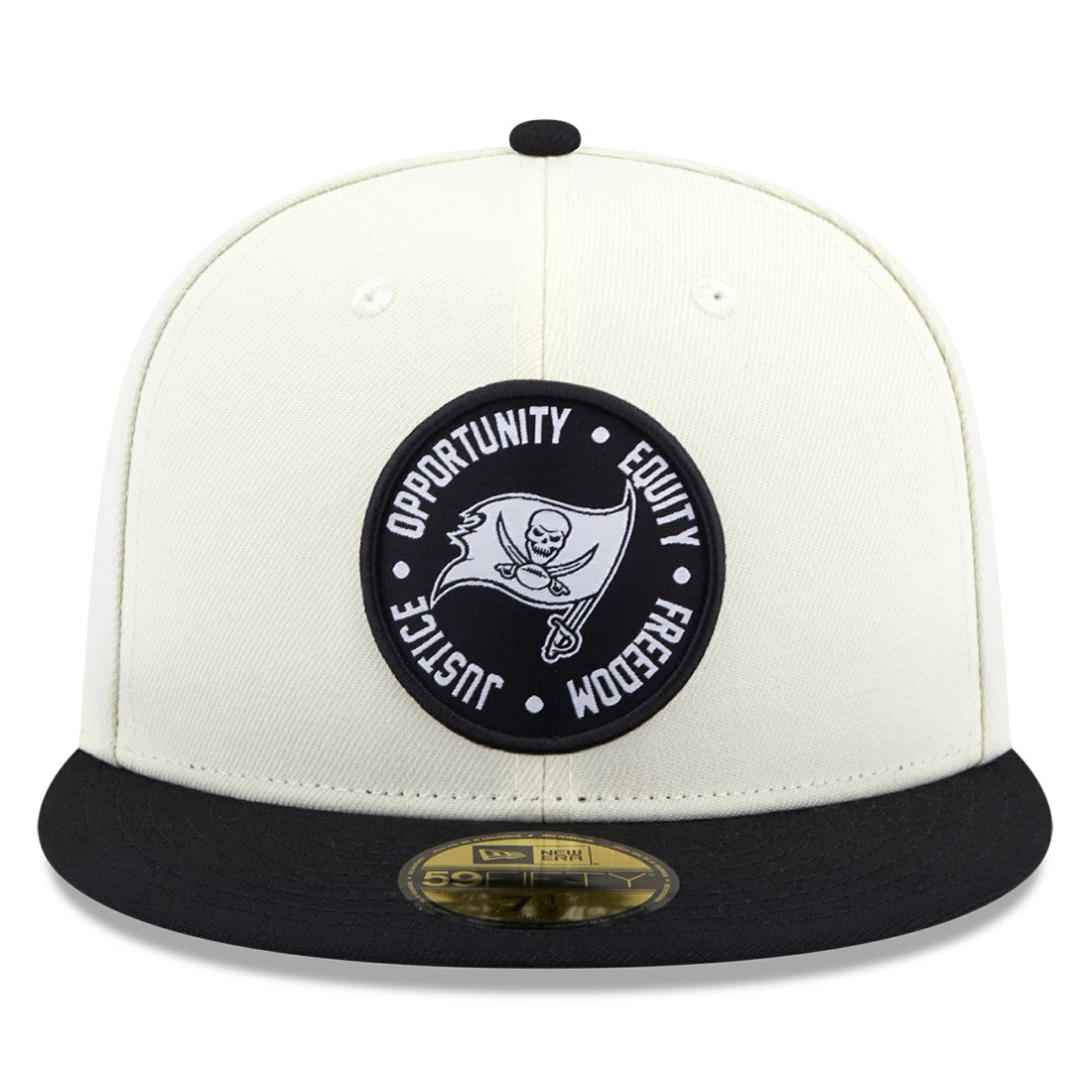 Tampa Bay Buccaneers New Era 2022 Inspire Change 59FIFTY Fitted Hat Cream/Black