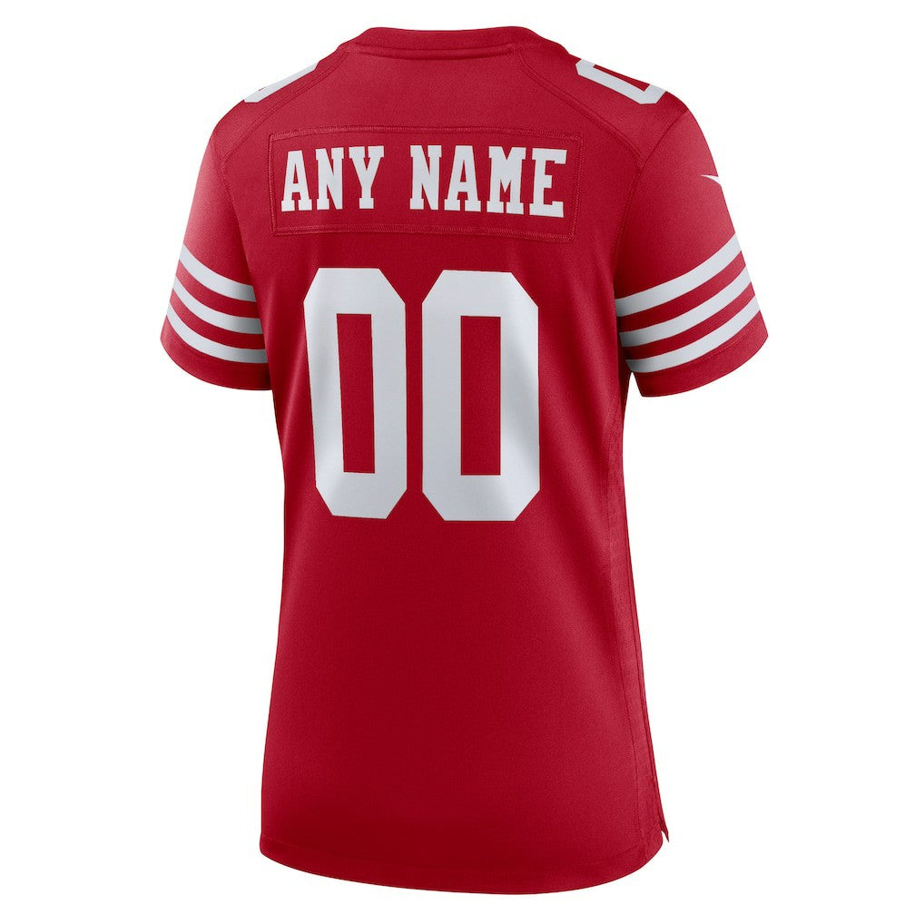San Francisco 49ers Women's Game Custom Jersey Scarlet