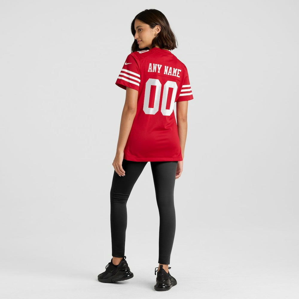 San Francisco 49ers Women's Game Custom Jersey Scarlet