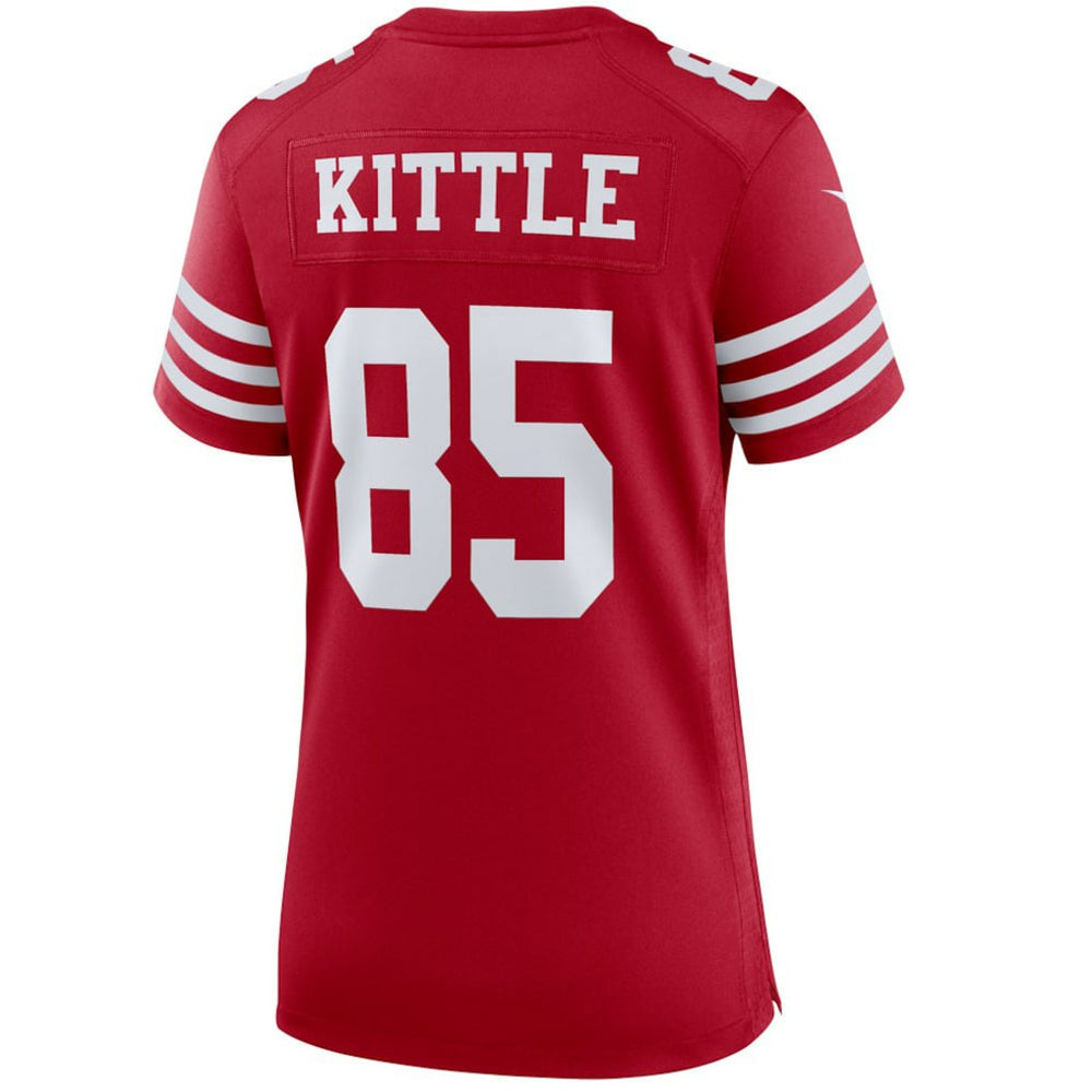 George Kittle San Francisco 49ers Women's Player Jersey Scarlet