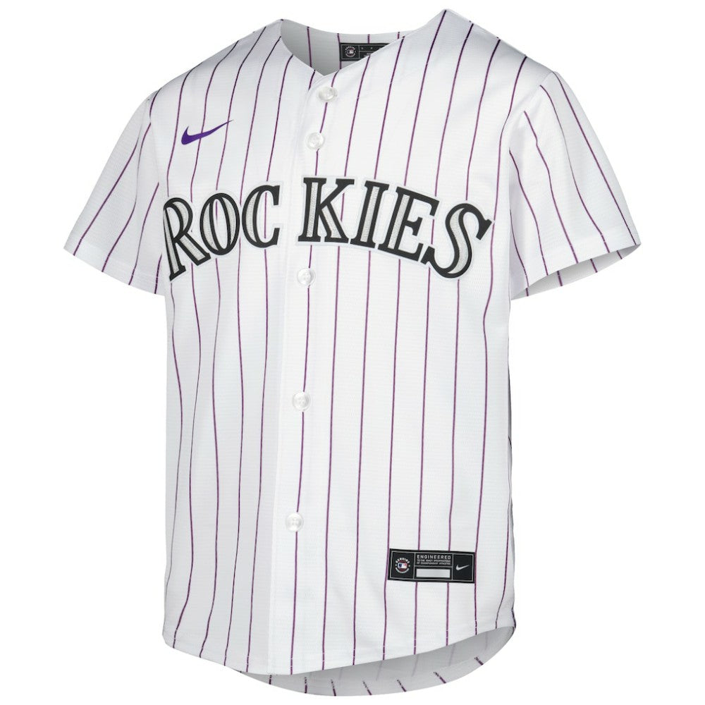 Kris Bryant Colorado Rockies Nike Youth Alternate Replica Player Jersey - White Jerseys