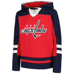 NHL TJ Oshie Washington Capitals Youth Ageless Must-Have V-Neck Name & Number Pullover Hoodie - Red