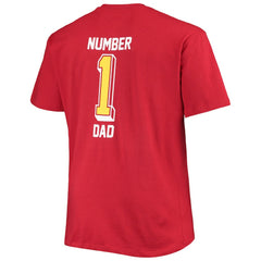 Arizona Cardinals Big & Tall #1 Dad 2-Hit T-Shirt Cardinal