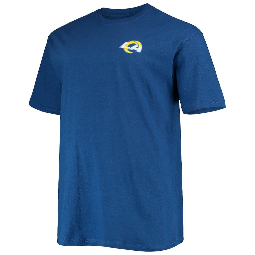 Los Angeles Rams Big & Tall #1 Dad 2-Hit T-Shirt Royal
