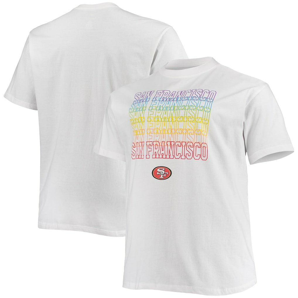 San Francisco 49ers Big & Tall City Pride T-Shirt White