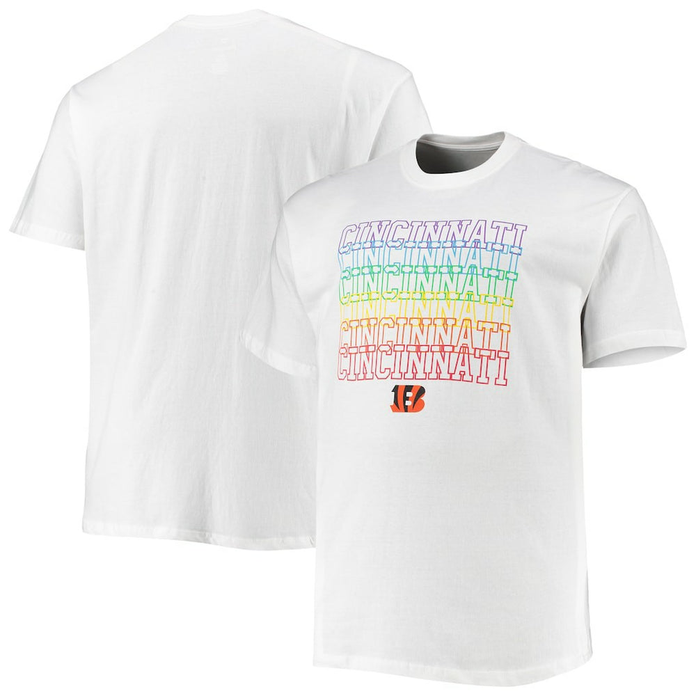 Cincinnati Bengals Big & Tall City Pride T-Shirt White