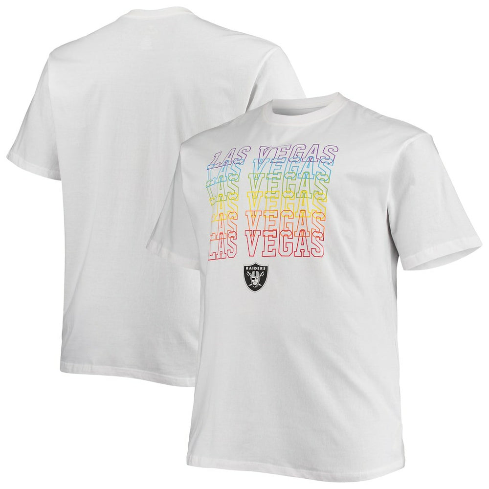 Las Vegas Raiders Big & Tall City Pride T-Shirt White