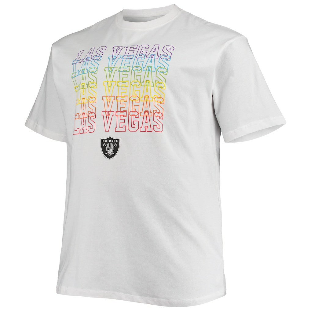 Las Vegas Raiders Big & Tall City Pride T-Shirt White