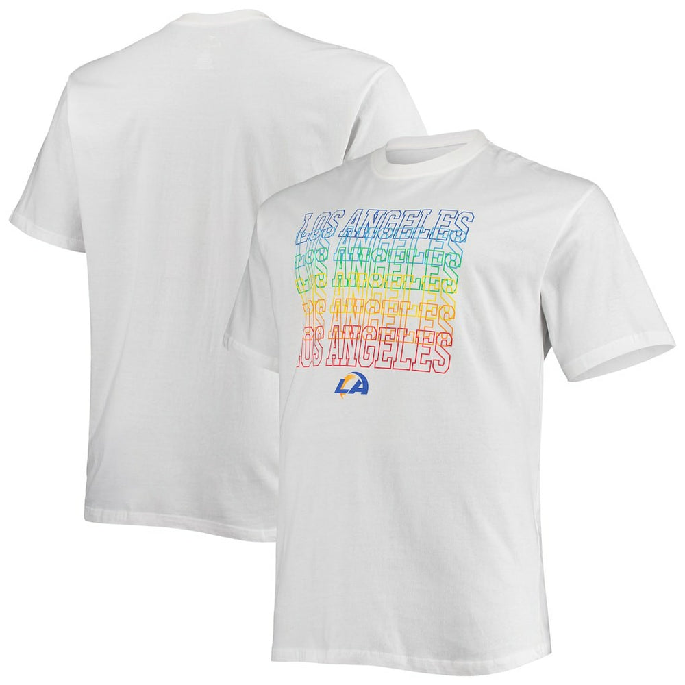Los Angeles Rams Big & Tall City Pride T-Shirt White