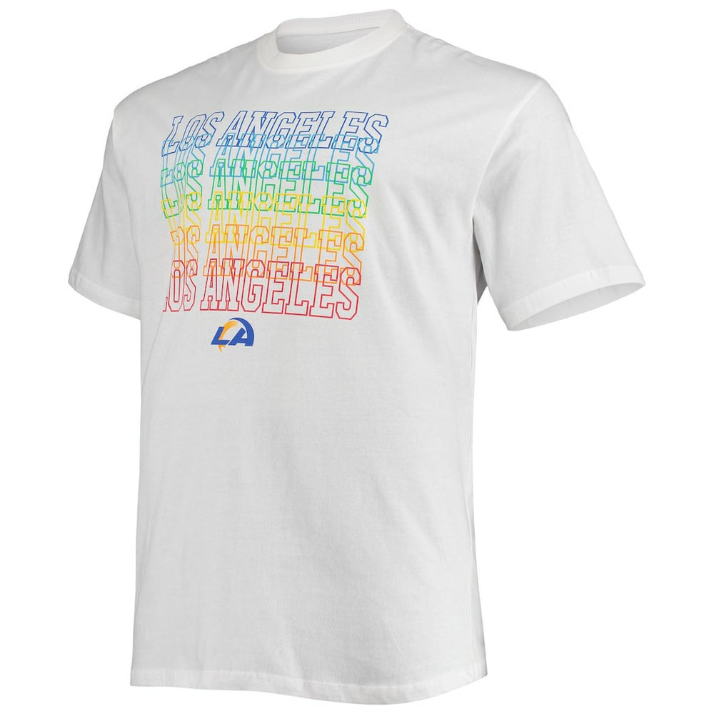 Los Angeles Rams Big & Tall City Pride T-Shirt White