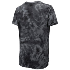 NHL Chicago Blackhawks Majestic Threads Women's Boyfriend Tie-Dye Tri-Blend T-Shirt - Black