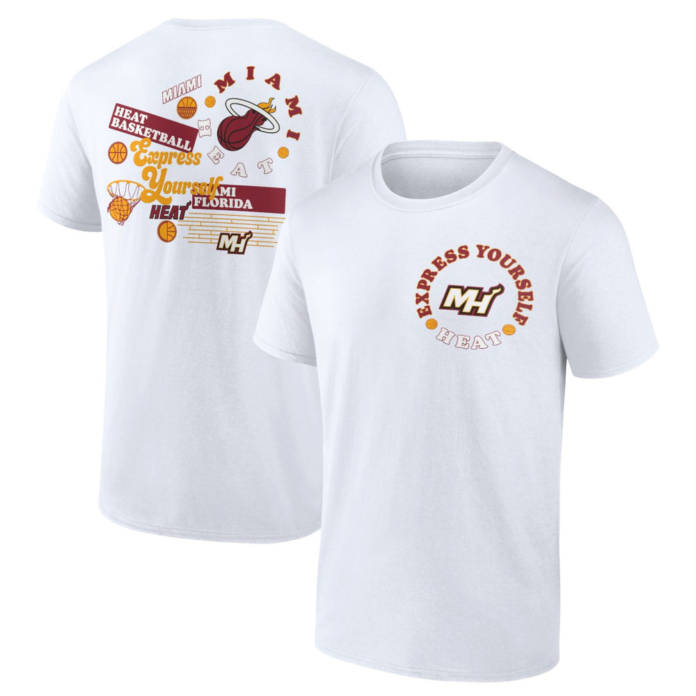 Miami Heat Street Collective T-Shirt White