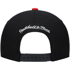 Philadelphia 76ers Hardwood Classics Low Big Face Snapback Hat Black/Red