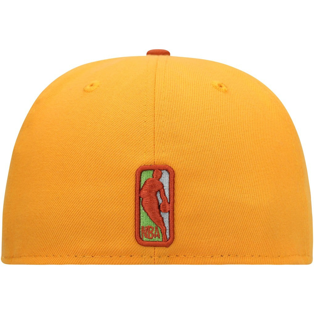 Philadelphia 76ers 59FIFTY Fitted Hat Gold/Rust