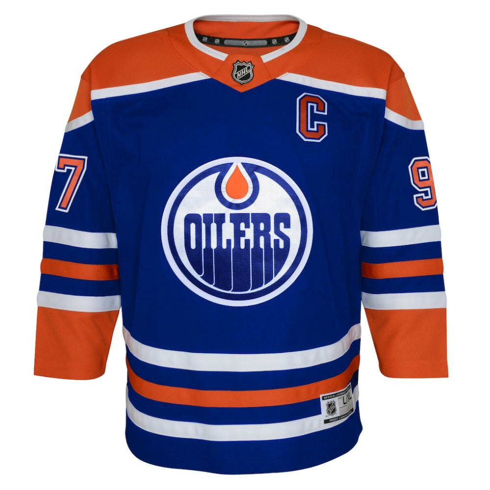 NHL Connor McDavid Edmonton Oilers Youth Home Premier Player Jersey - Royal