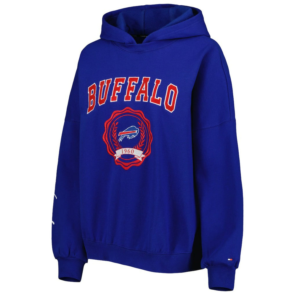 Buffalo Bills Tommy Hilfiger Women's Becca Drop Shoulder Pullover Hoodie Royal