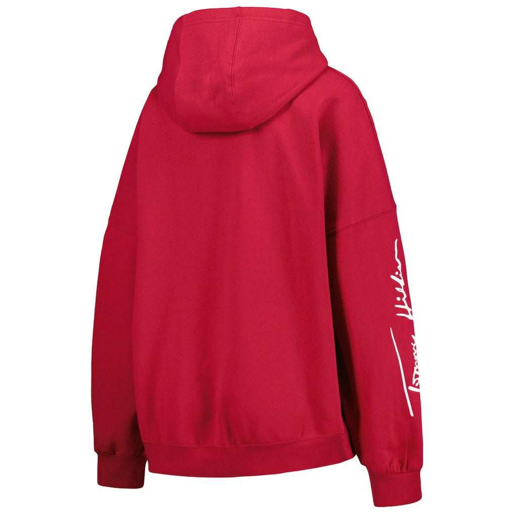 Arizona Cardinals Tommy Hilfiger Women's Becca Drop Shoulder Pullover Hoodie Cardinal