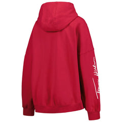 Arizona Cardinals Tommy Hilfiger Women's Becca Drop Shoulder Pullover Hoodie Cardinal