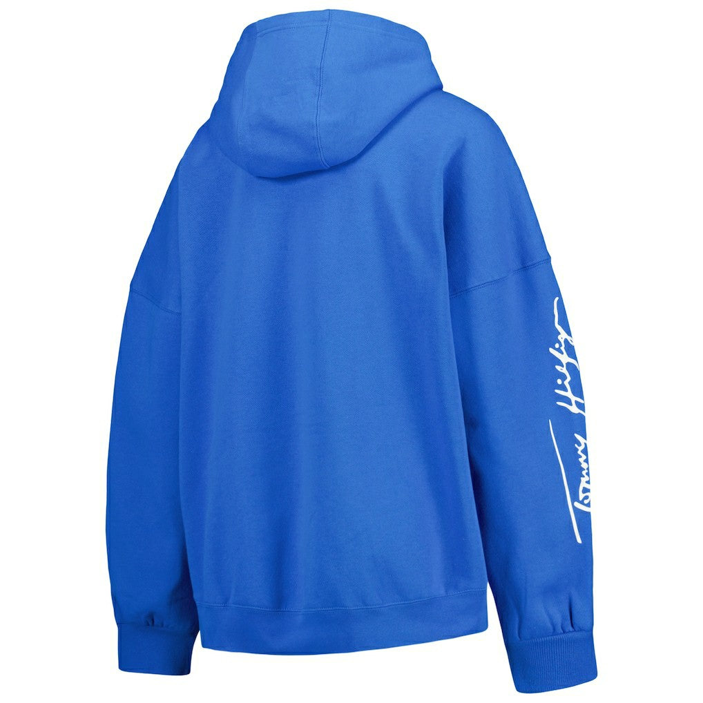 Los Angeles Chargers Tommy Hilfiger Women's Becca Drop Shoulder Pullover Hoodie Powder Blue