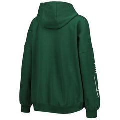 Green Bay Packers Tommy Hilfiger Women's Becca Drop Shoulder Pullover Hoodie Green