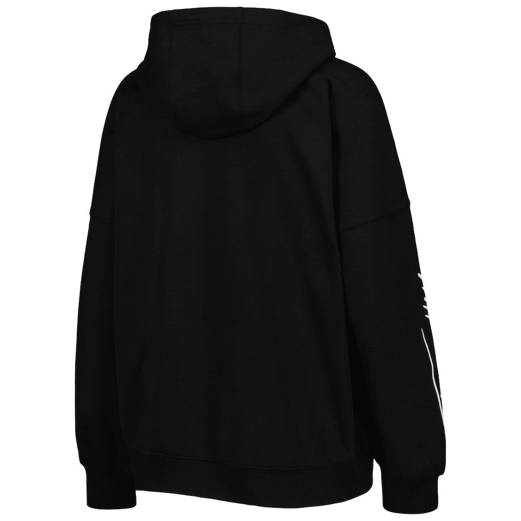 Pittsburgh Steelers Tommy Hilfiger Women's Becca Drop Shoulder Pullover Hoodie Black