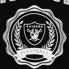Las Vegas Raiders Tommy Hilfiger Women's Becca Drop Shoulder Pullover Hoodie Black