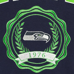 Seattle Seahawks Tommy Hilfiger Women's Becca Drop Shoulder Pullover Hoodie College Navy