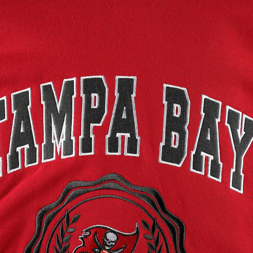 Tampa Bay Buccaneers Tommy Hilfiger Women's Becca Drop Shoulder Pullover Hoodie Red
