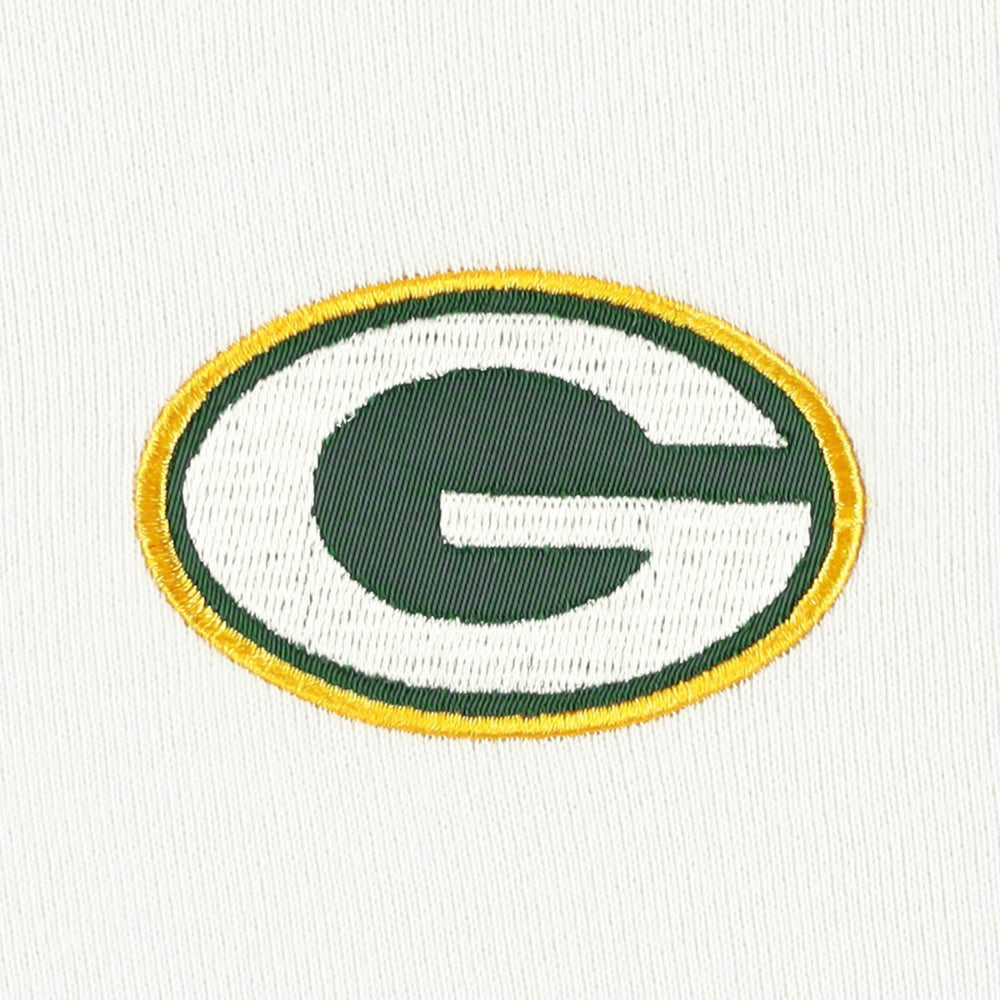 Green Bay Packers DKNY Sport Women's Bobbi Color Blocked Pullover Hoodie White/Green