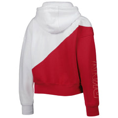 Tampa Bay Buccaneers DKNY Sport Women's Bobbi Color Blocked Pullover Hoodie White/Red