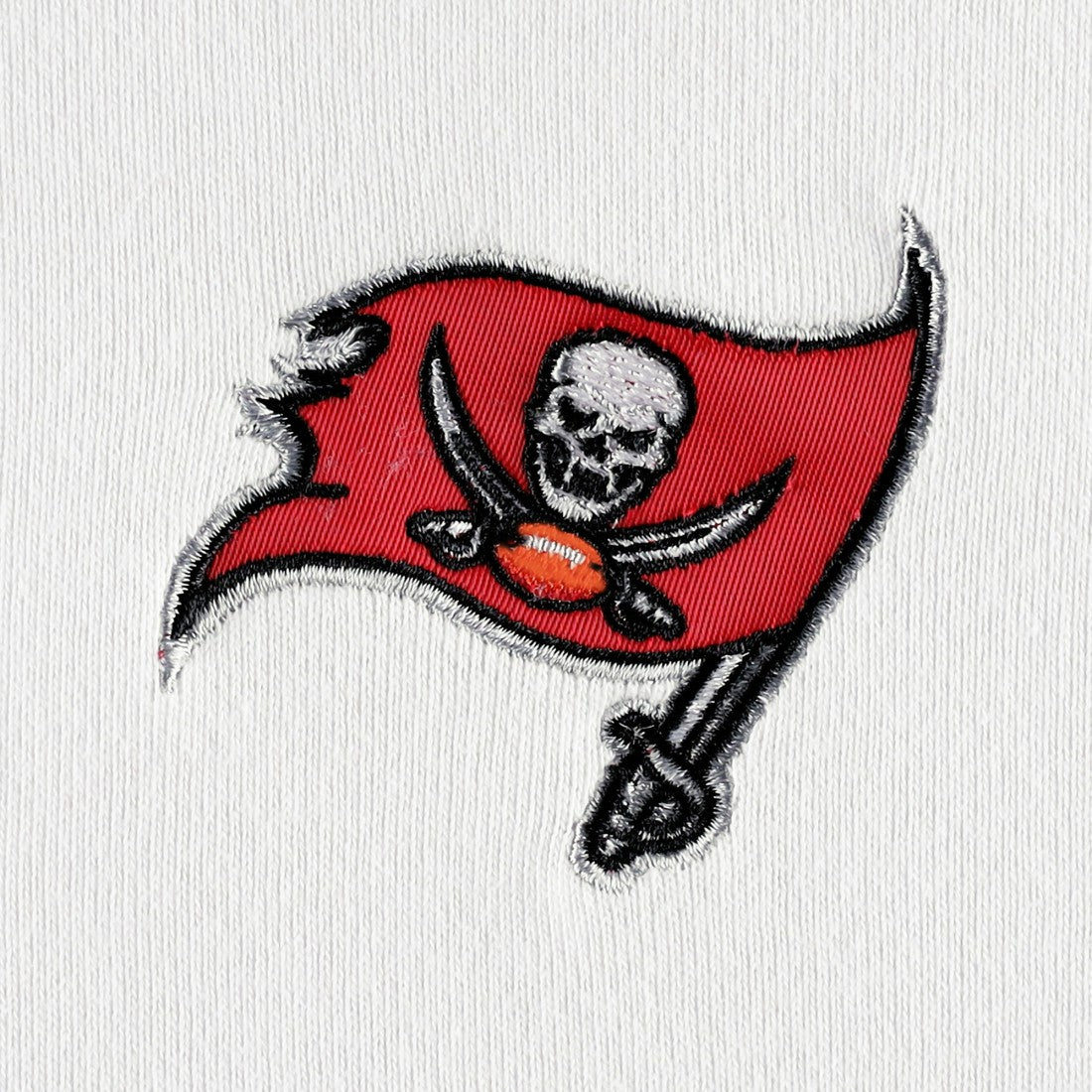 Tampa Bay Buccaneers DKNY Sport Women's Bobbi Color Blocked Pullover Hoodie White/Red